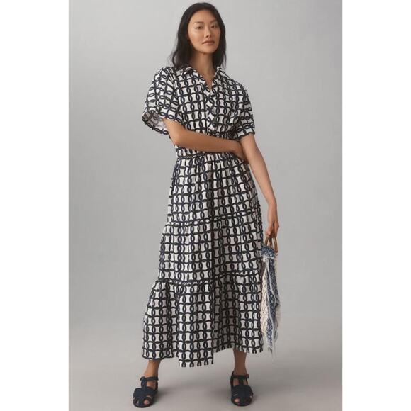 Anthropologie Dresses & Skirts - nwt by ANTHRPOLOGIE sz M Somerset Maxi Dress: Blue motif